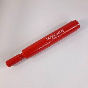 Vintage Papermate Permanent marker red El Marko Paper‎ mate elmarko WORKS